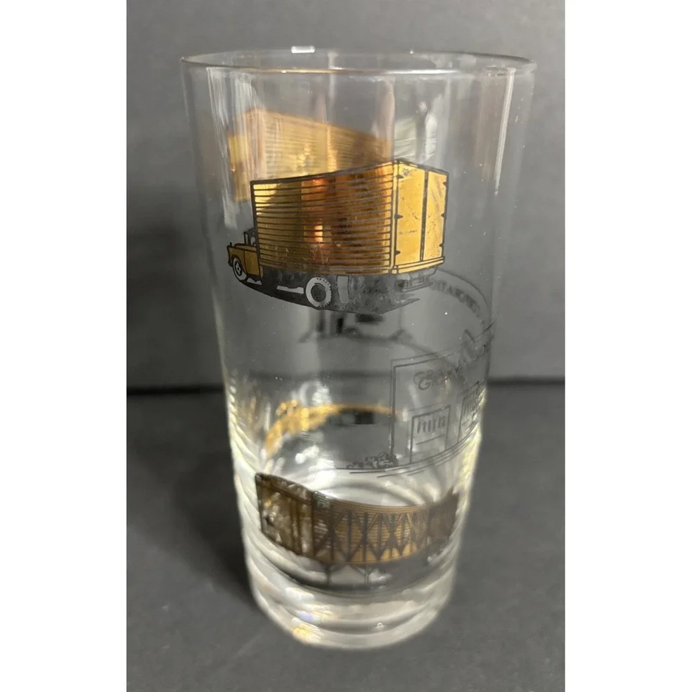 4 Gramm Southern Corporation Highball Drinking Glasses NC Shipping Company *READ